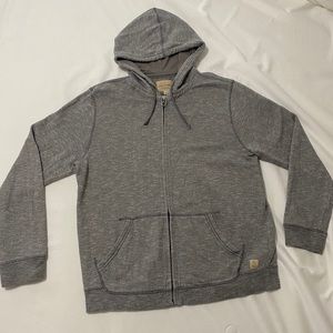 LUCKY BRAND Men’s L Full zip Hoodie Gray